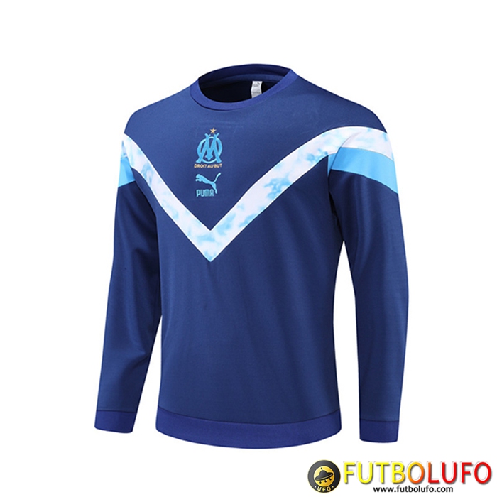 Sudadera De Entrenamiento Marsella OM Blanco/Azul 2022/2023