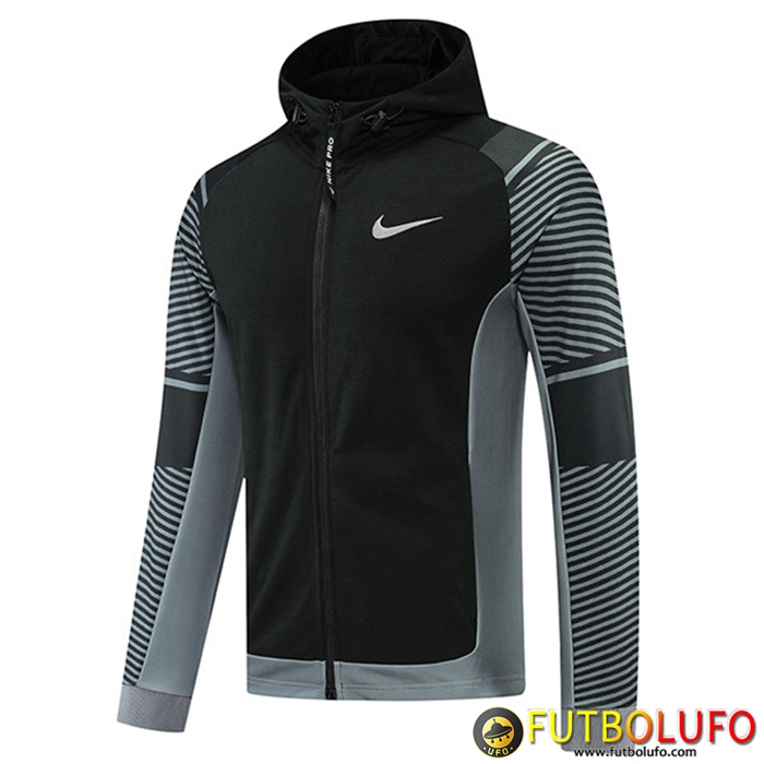 Chaqueta Con Capucha Nike Negro/Gris 2022/2023