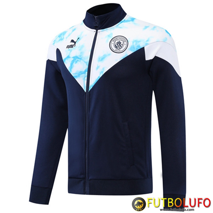 Chaquetas Futbol Manchester City Azul marino/Blanco 2022/2023