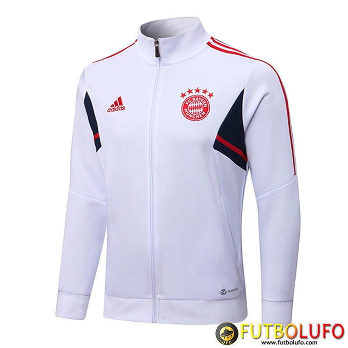 Chaquetas Futbol Bayern Munich Blanco 2022/2023