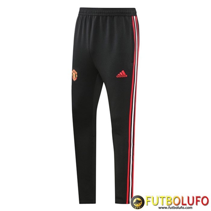 Pantalon Entrenamiento Manchester United Negro/Rojo 2022/2023