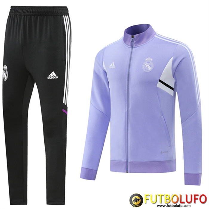 Chandal Equipos De Futbol - Chaqueta Real Madrid Violeta 2022/2023