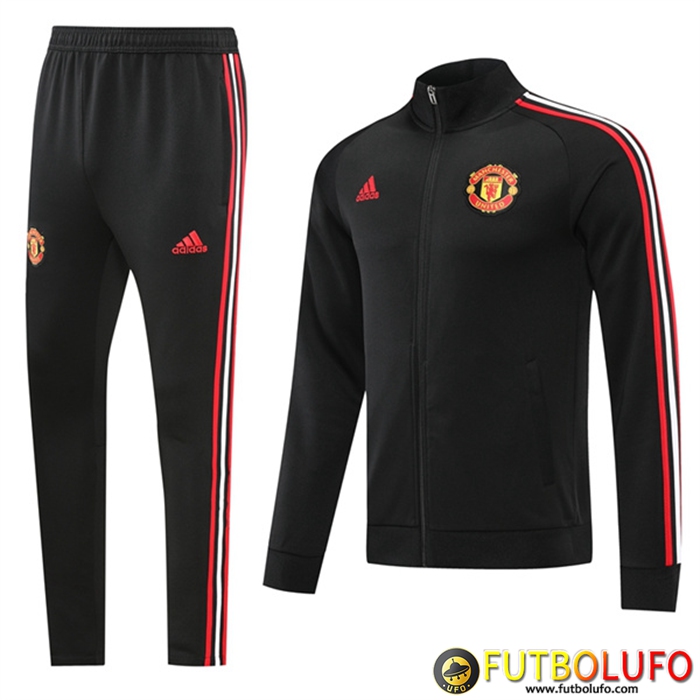 Chandal Equipos De Futbol - Chaqueta Manchester United Negro 2022/2023