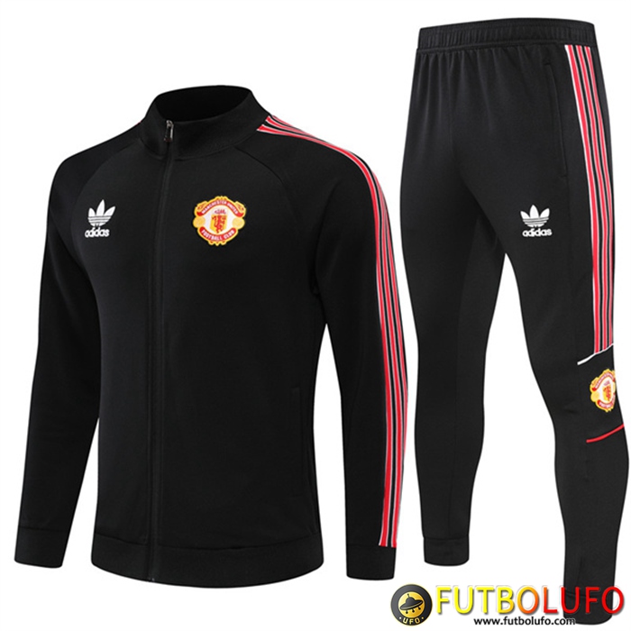 Chandal Equipos De Futbol - Chaqueta Manchester United Clover Negro 2022/2023