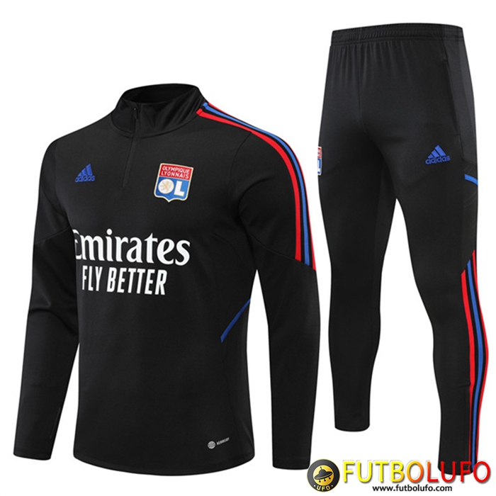 Chandal Equipos De Futbol Lyon Negro 2022/2023