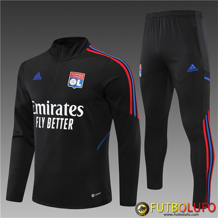 Chandal Equipos De Futbol Lyon Ninos Negro 2022/2023