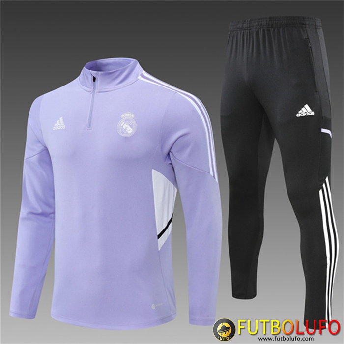 Chandal Equipos De Futbol Real Madrid Ninos Violeta 2022/2023