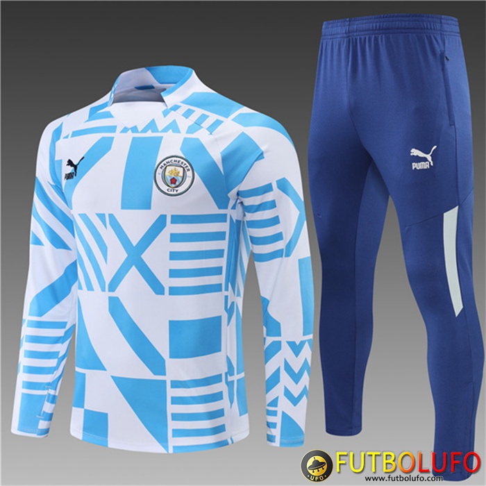 Chandal Equipos De Futbol Manchester City Ninos Azul/Blanco 2022/2023