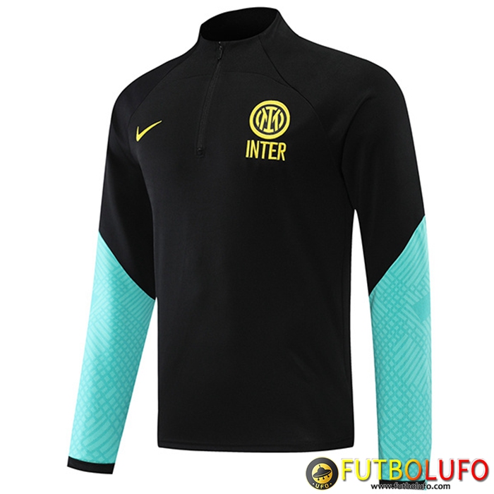 Sudadera De Entrenamiento Inter Milan Negro/Verde 2022/2023