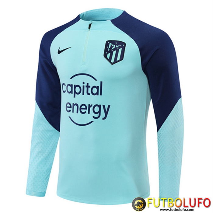 Sudadera De Entrenamiento Atletico Madrid Azul Claro 2022/2023
