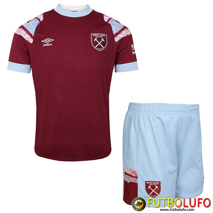 Nueva Camisetas De Futbol West Ham Ninos Primera 2022/2023
