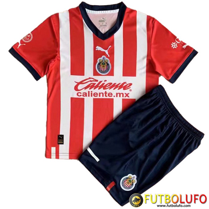 Camisetas De Futbol CD Guadalajara Ninos Primera 2022/2023