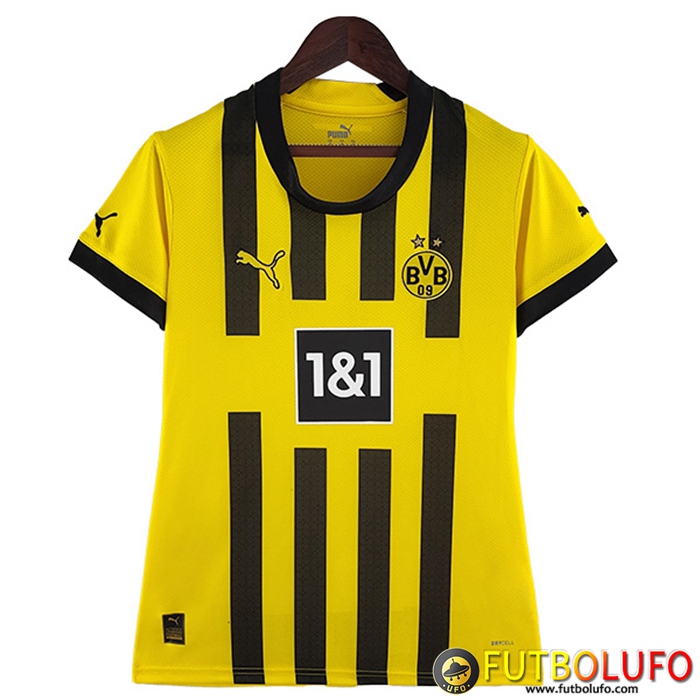 Camisetas De Futbol Dortmund Mujer Primera 2022/2023