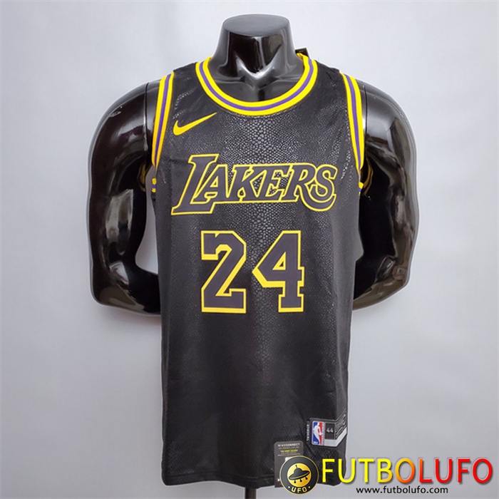 Camisetas Los Angeles Lakers (Bryant #24) Negro