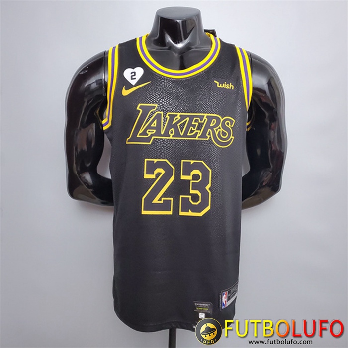 Camisetas Los Angeles Lakers (James #23) Negro