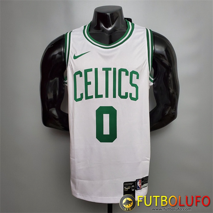 Camisetas Boston Celtics (Tatum #0) Blanco