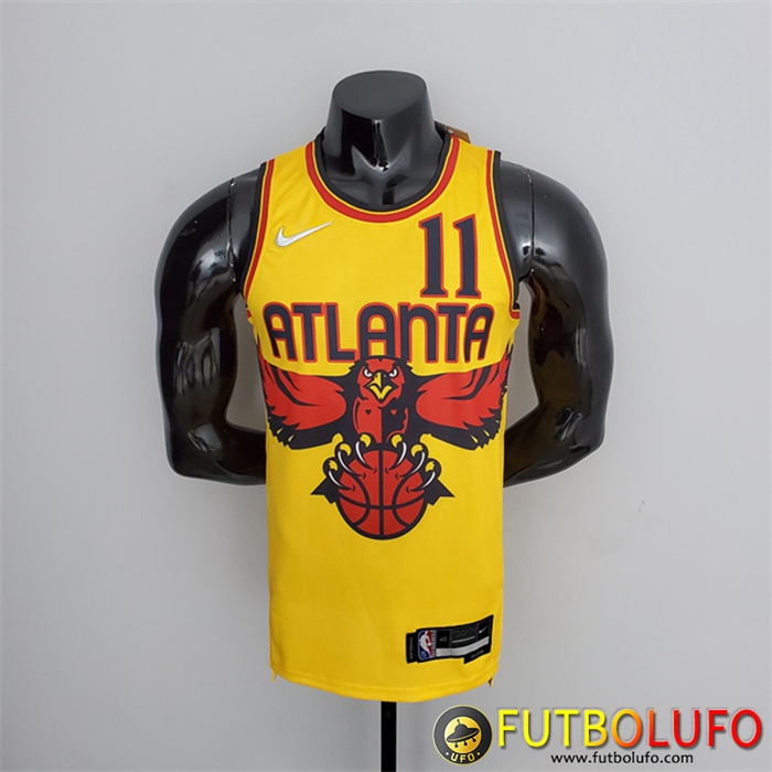 Camisetas Atlanta Hawks (Young #11) Amarillo 75th Anniversary City Edition
