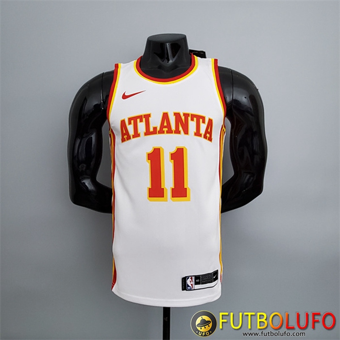 Camisetas Atlanta Hawks (Young #11) Blanco