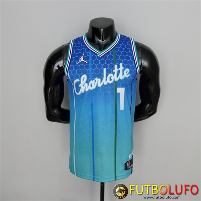 Camisetas Charlotte Hornets (Ball #1) 2022 Azul City Edition