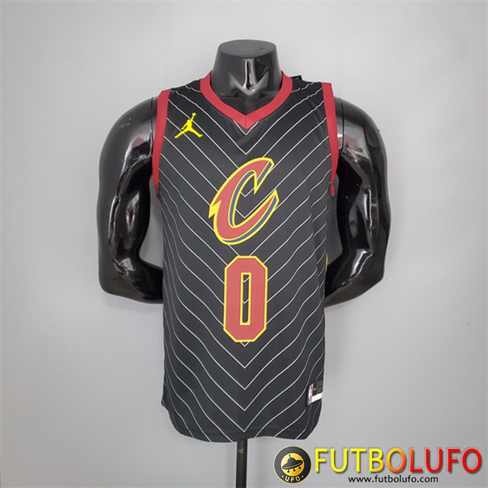 Camisetas Cleveland Cavaliers (Love #0) 2021 Negro Jordan Theme Limited Edition