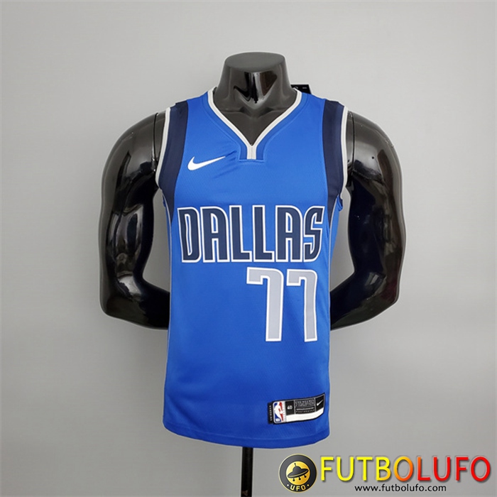 Camisetas Dallas Mavericks (Doncic #77) Azul