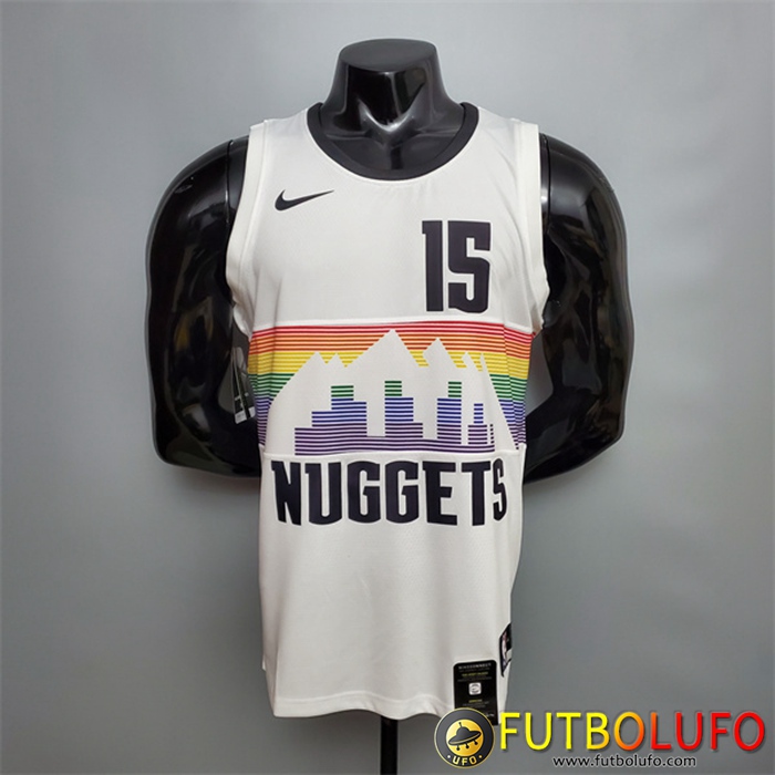 Camisetas Denver Nuggets (Jdkic #15) Blanco City Edition