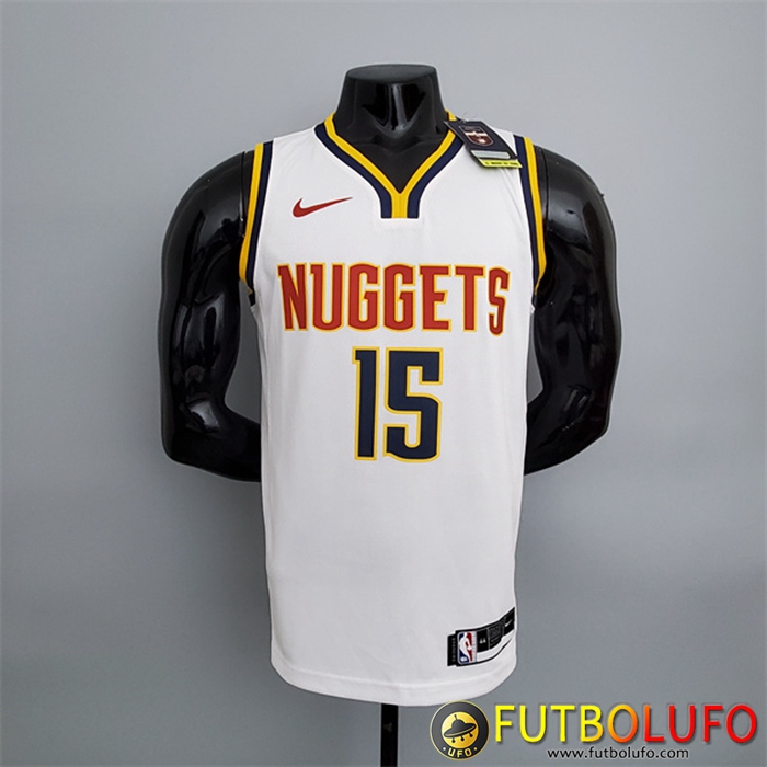 Camisetas Denver Nuggets (Jokic #15) Blanco Limited
