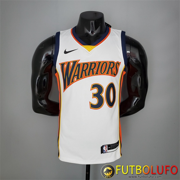 Camisetas Golden State Warriors (Curry #30) Blanco Recrue