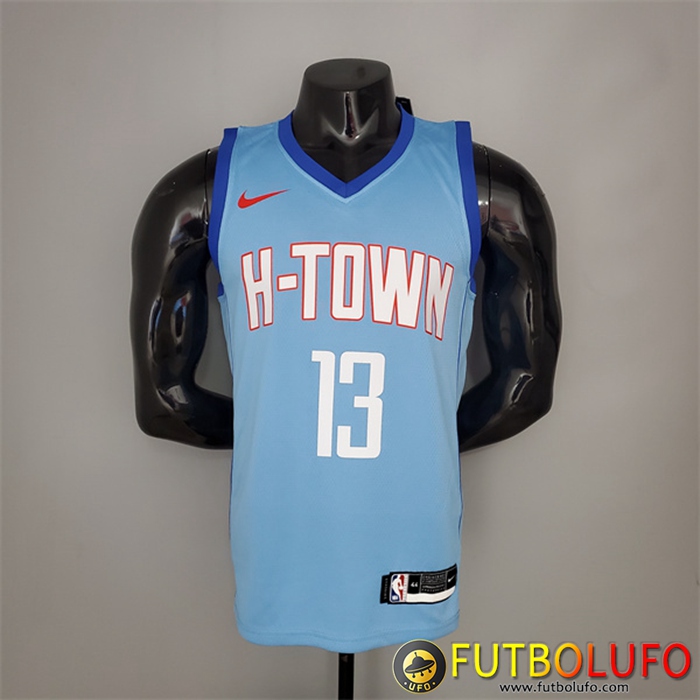 Camisetas Houston Rockets (Harden #13) 2021 Azul City Edition