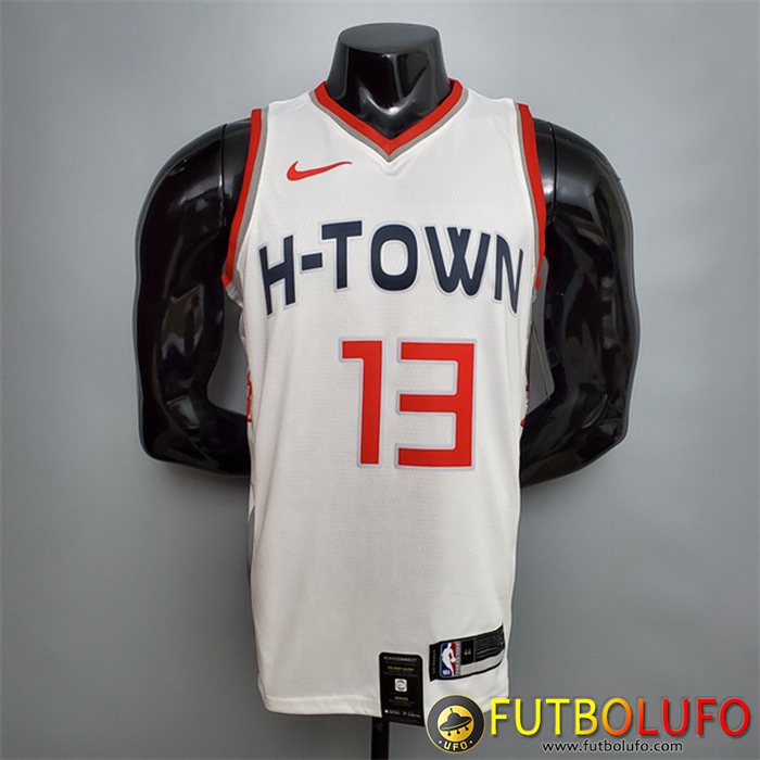 Camisetas Houston Rockets (Harden #13) Blanco City Edition