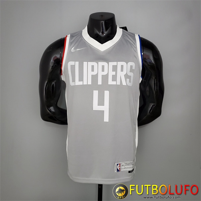 Camisetas Los Angeles Clippers (Rondo #4) 2021 Gris Bonus Edition