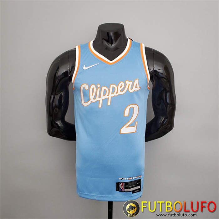 Camisetas Los Angeles Clippers (Leonard #2) 2022 Season Azul City Edition