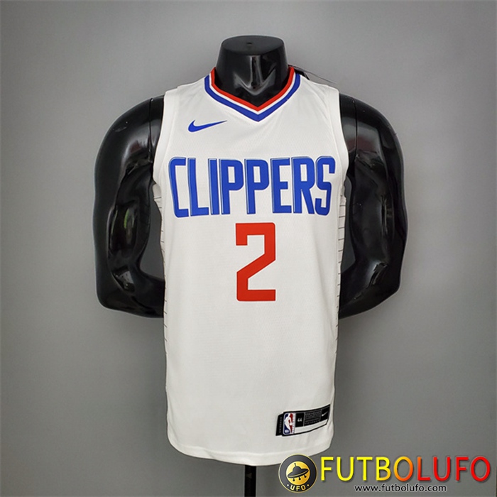 Camisetas Los Angeles Clippers (Leonard #2) Blanco Limited Edition