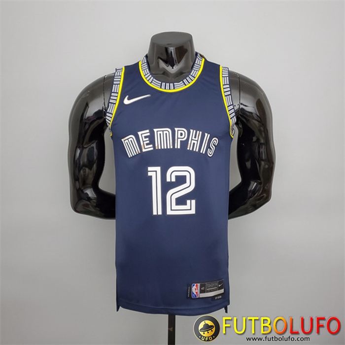 Camisetas Memphis Grizzlies (Morant #12) 2022 Season Azul Royal City Edition