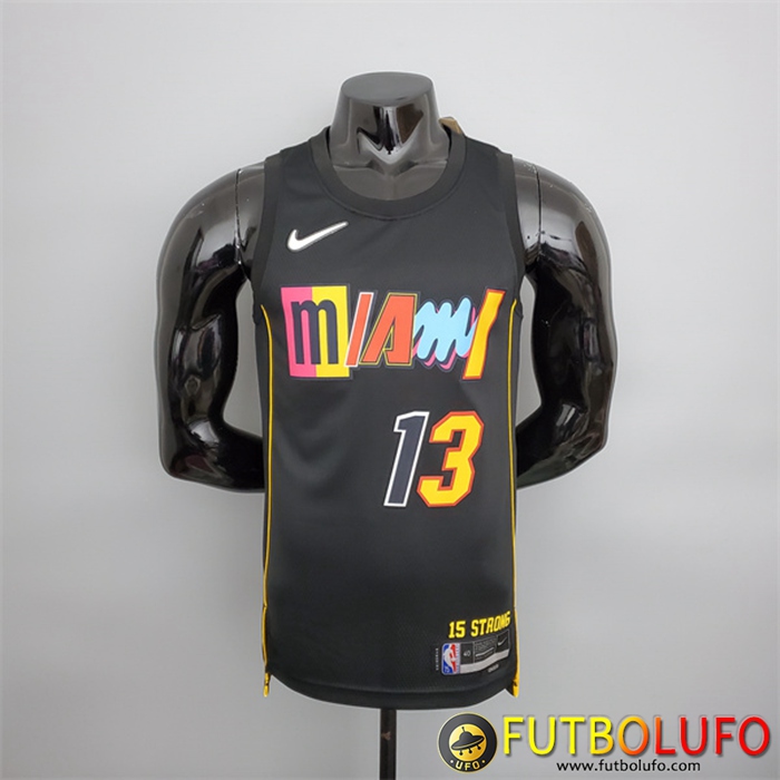 Camisetas Miami Heat (Adebay #13) 2022 Season Negro City Edition