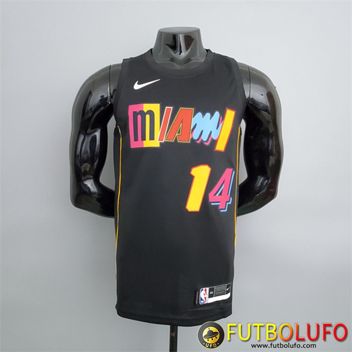 Camisetas Miami Heat (Herro #14) 2022 Season Negro City Edition