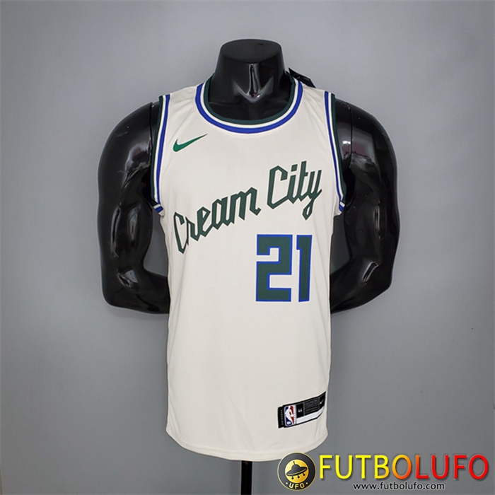 Camisetas Milwaukee Bucks (Holidoay #21) Beige
