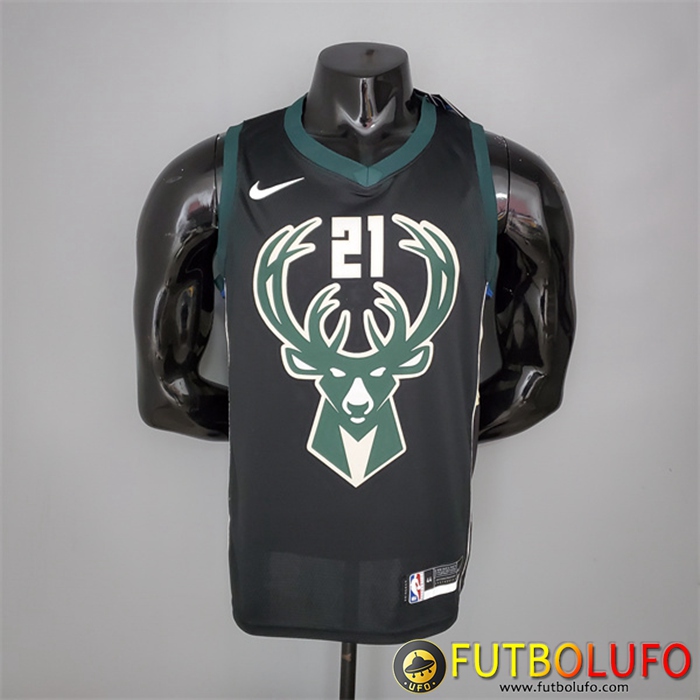 Camisetas Milwaukee Bucks (Holidoay #21) Negro