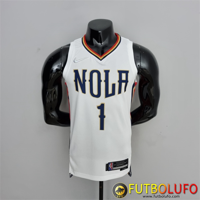 Camisetas New Orleans Pelicans (Williams #1) 2022 Blanco City Edition