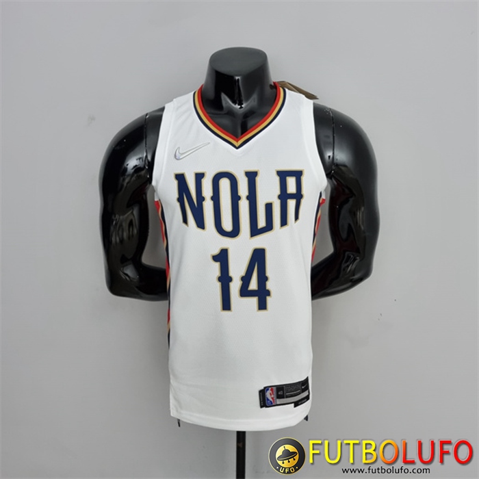 Camisetas New Orleans Pelicans (Ingram #14) 2022 Blanco City Edition