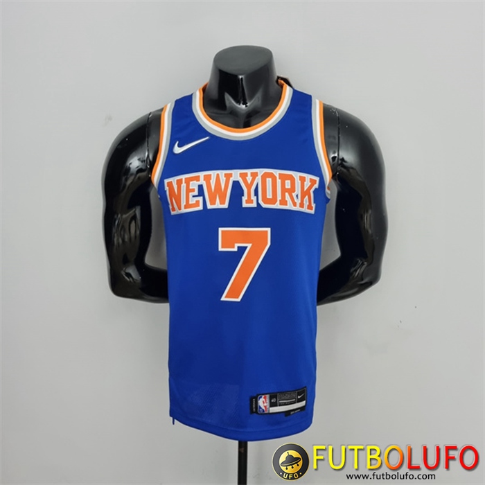 Camisetas New York Knicks (Anthony #7) Azul 75th Anniversary