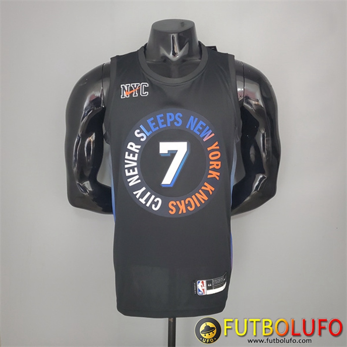 Camisetas New York Knicks (Anthony #7) 2021 Negro City Edition