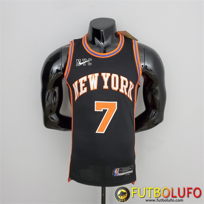 Camisetas New York Knicks (Anthony #7) 2022 Season Negro Urban Edition