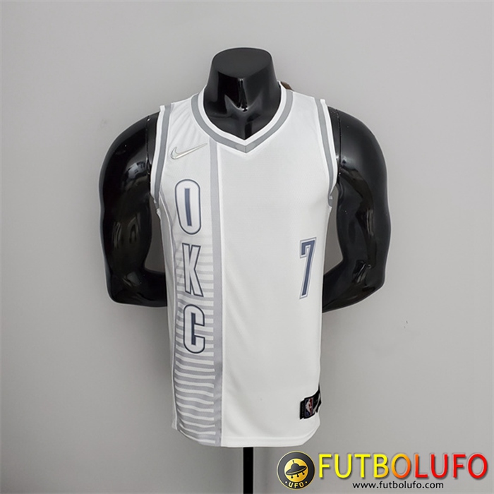 Camisetas Oklahoma City Thunder (Anthony #7) Blanco 75th Anniversary City Edition