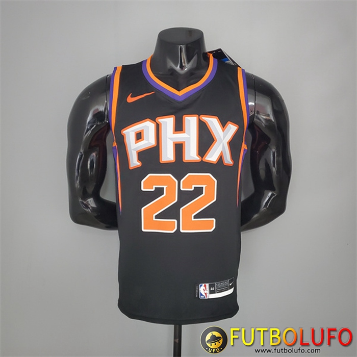 Camisetas Phoenix Suns (Ayton #22) 2021 Negro