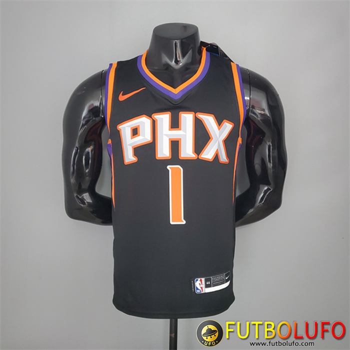 Camisetas Phoenix Suns (Booker #1) 2021 Negro