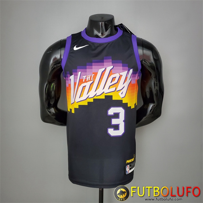 Nueva Camisetas Phoenix Suns (Paul #3) Negro City Edition