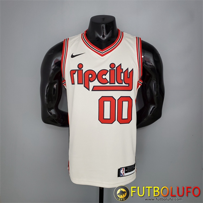 Camisetas Portland Trail Blazers (Anthony #00) Beige