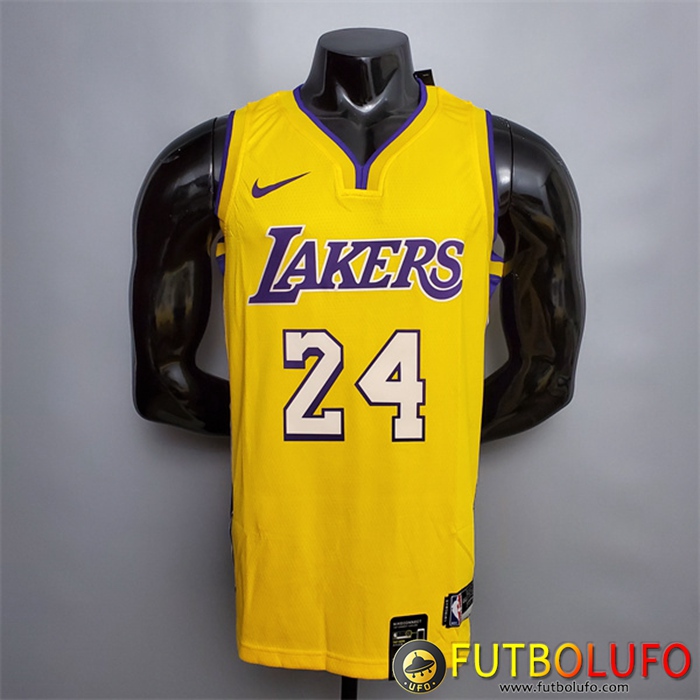 Camisetas Los Angeles Lakers (Bryant #24) Amarillo