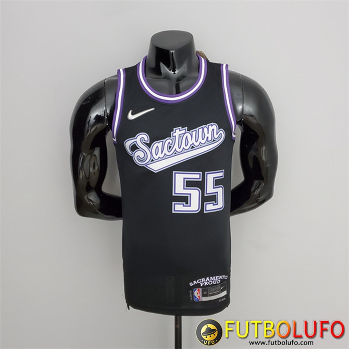 Camisetas Sacramento Kings (Williams #55) 2022 Season Negro City Edition